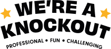 We're a Knockout Logo